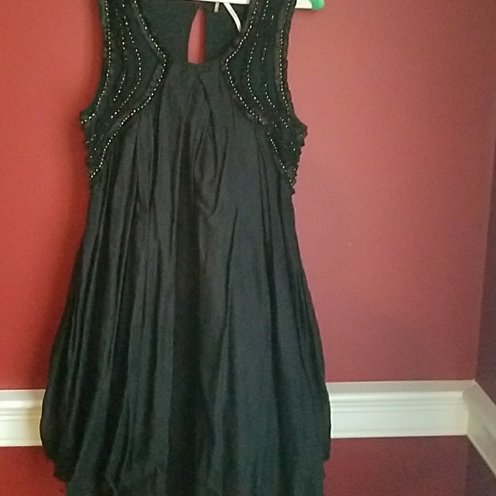 Free People Super Fun Beaded 100% cotton Dress